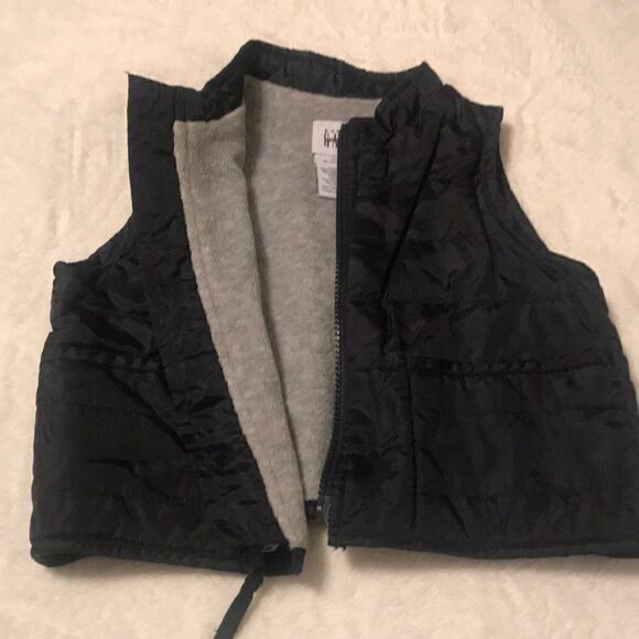 Baby GAP Navy W Fleece Lining Vest - Size 18-24 M - Picture 3 of 5